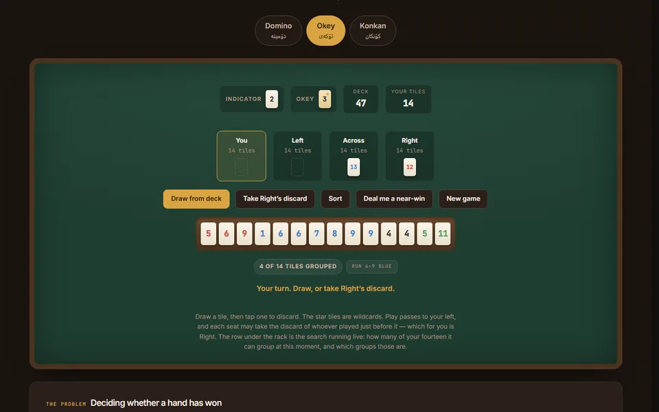 Three games from the tea house — algorithm sample